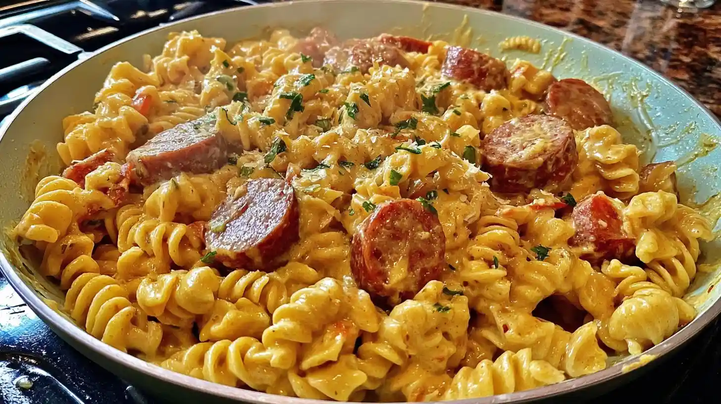 Creamy Cajun Sausage Pasta