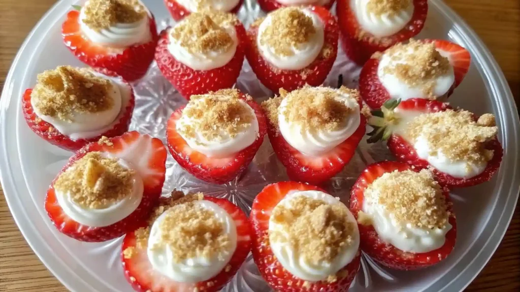 Cheesecake Deviled Strawberries