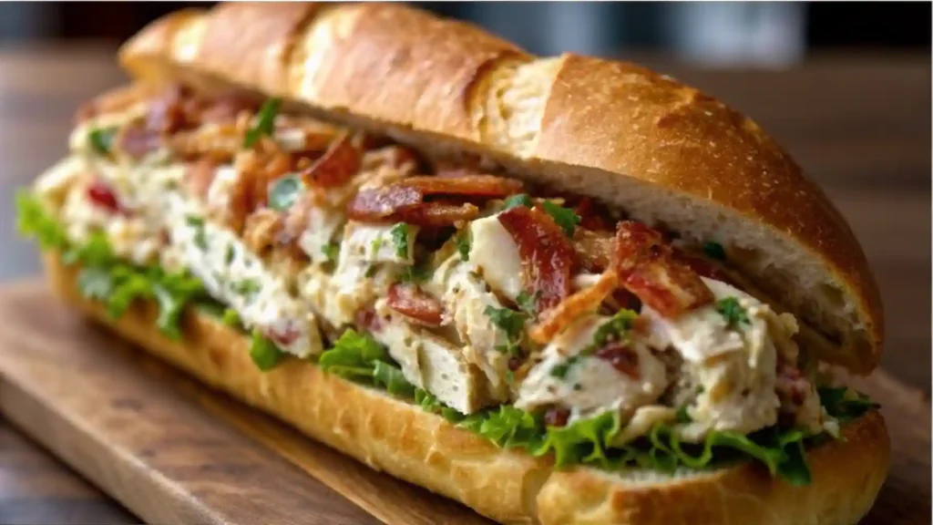 Chopped Chicken Bacon Ranch Sandwich Recipe