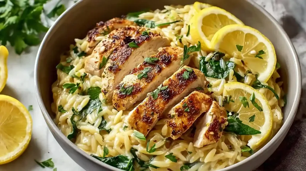 Lemon Chicken Orzo