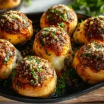 Garlic Parmesan Cheeseburger Bombs