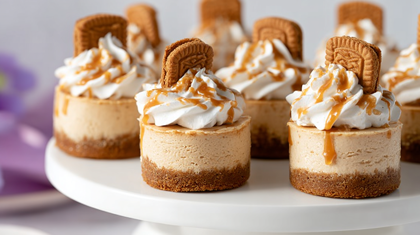 Mini Biscoff Cheesecakes