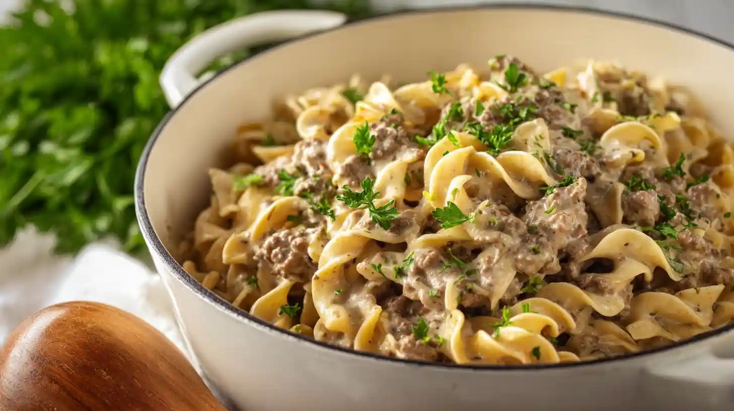 Ground Beef Stroganoff