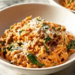 Ground Beef Orzo