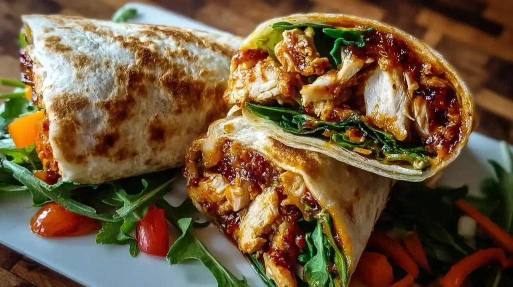 Sweet Chili Chicken Wraps