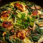 Healing Ginger Garlic Broth with Rice Noodles: A Comforting, Nourishing Soup