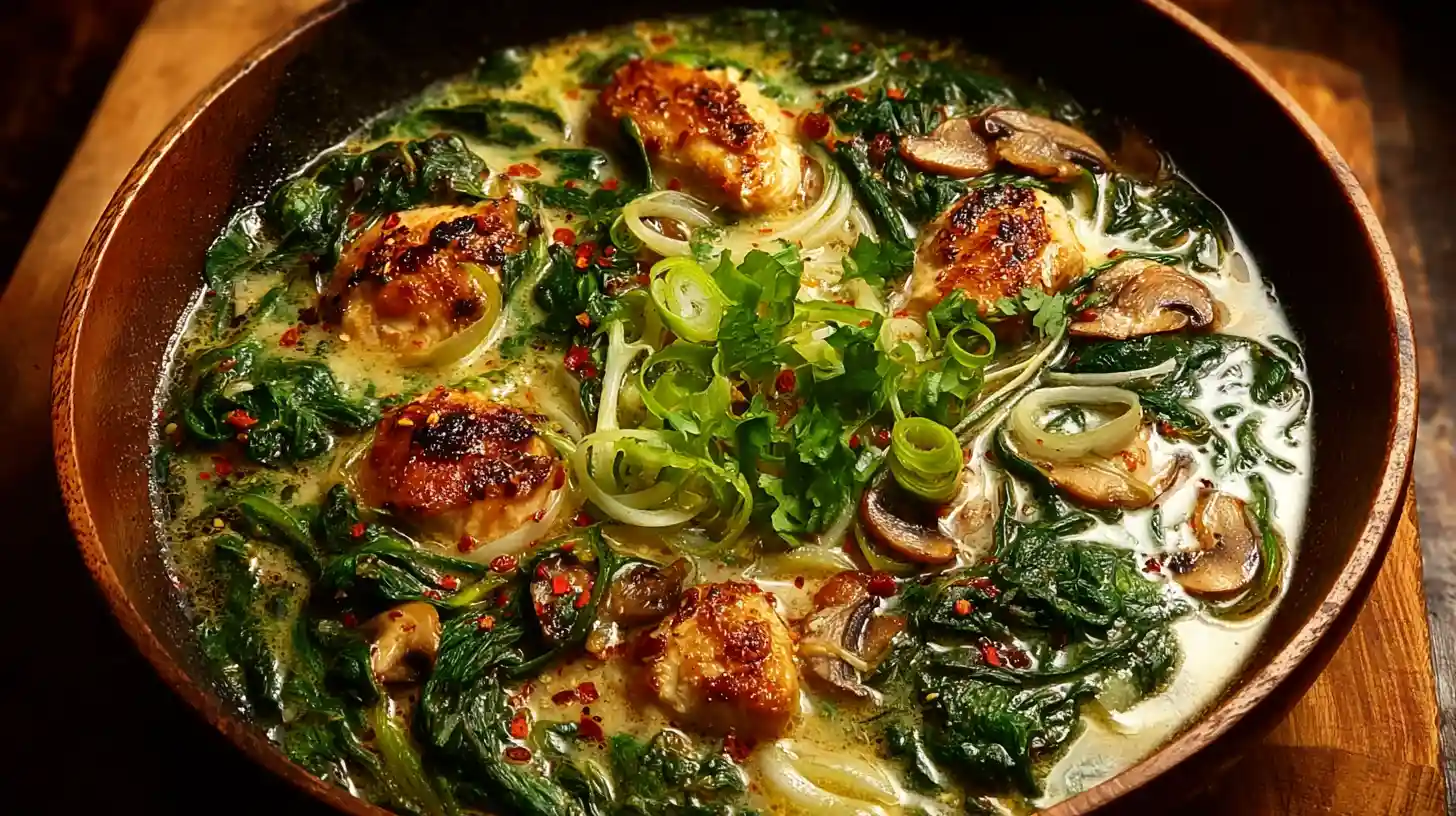 Healing Ginger Garlic Broth with Rice Noodles: A Comforting, Nourishing Soup