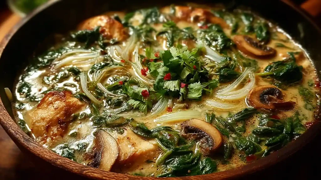 Healing Ginger Garlic Broth with Rice Noodles: A Comforting, Nourishing Soup