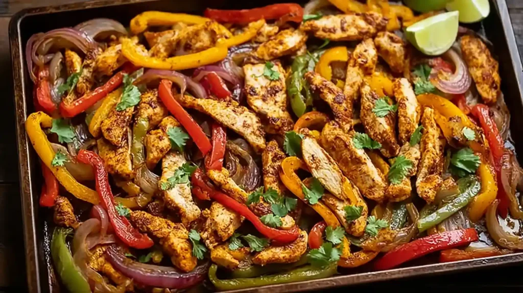 Sheet Pan Chicken Fajitas