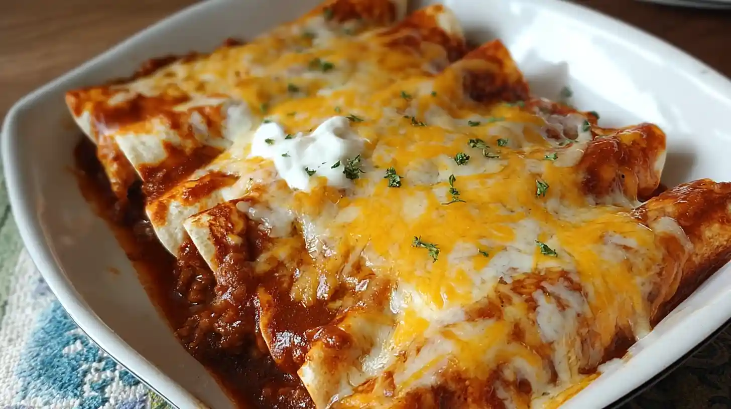 5-Ingredient Beef Enchiladas