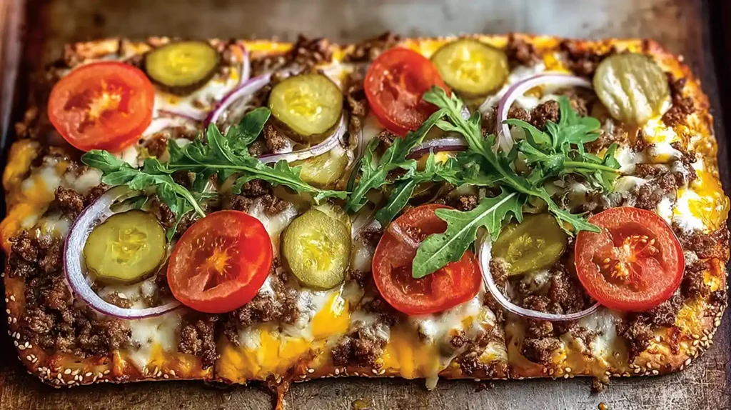 Cheeseburger Flatbreads