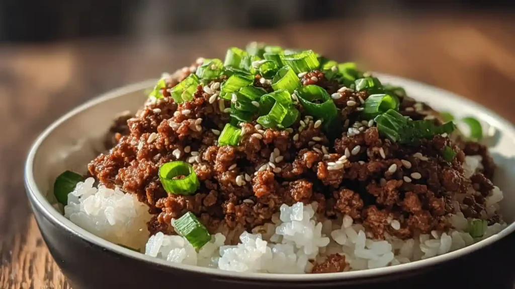 Delicious Korean Ground Beef Bowl (Quick & Easy)