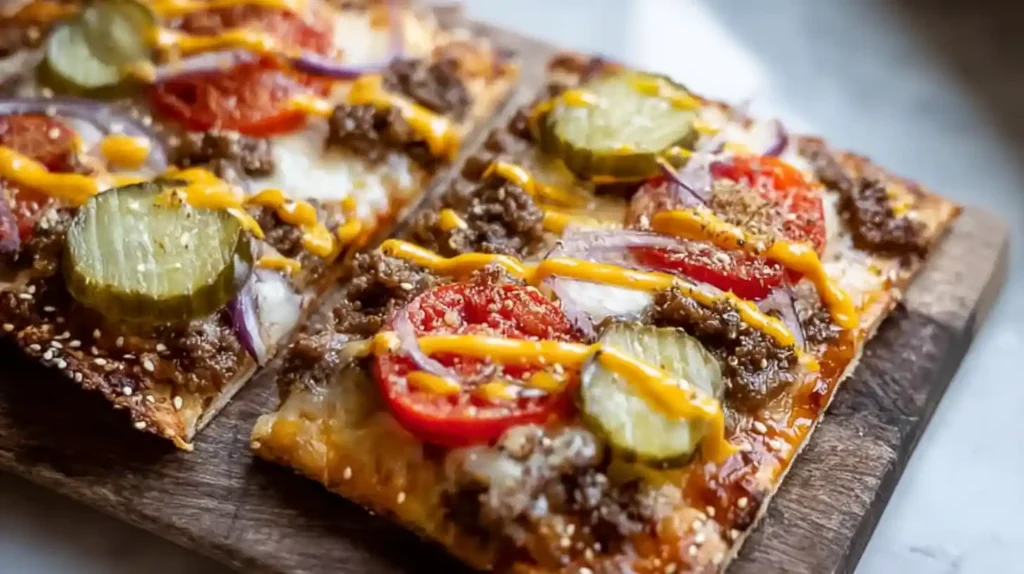 Cheeseburger Flatbreads