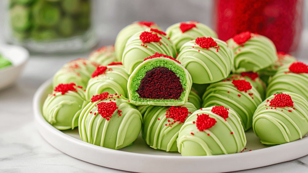 Grinch Oreo Balls