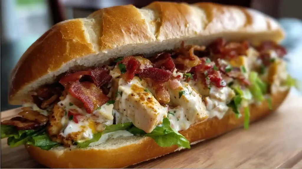 Chopped Chicken Bacon Ranch Sandwich Recipe