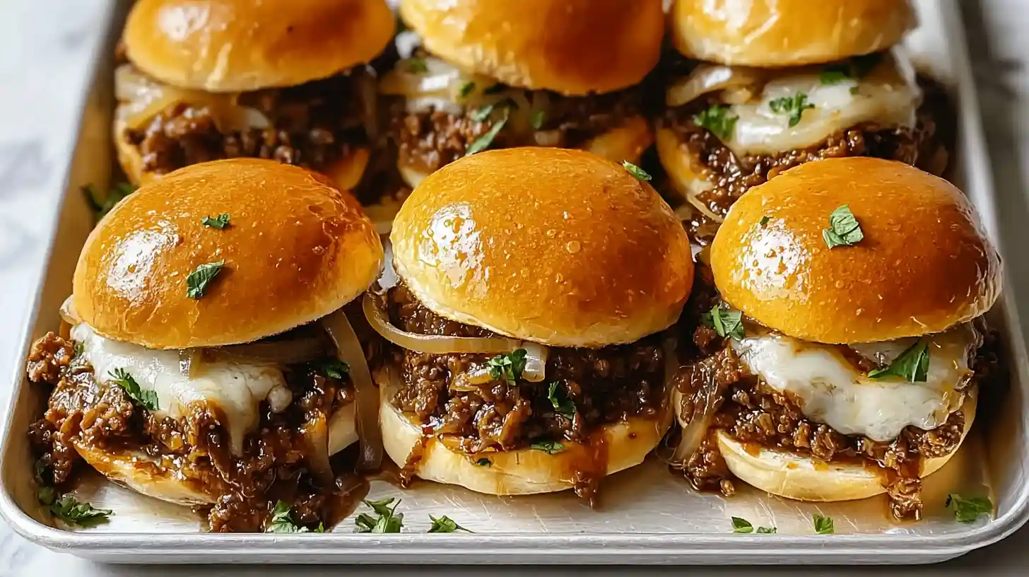 Irresistible French Onion Beef Sloppy Joes