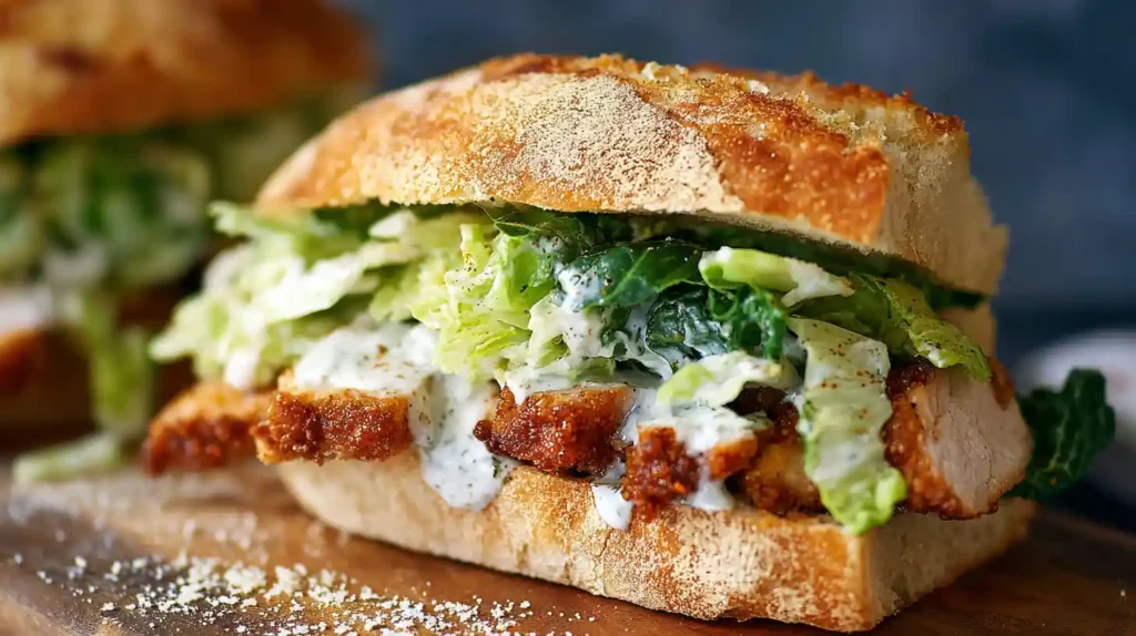 Crispy Chicken Caesar Sandwich