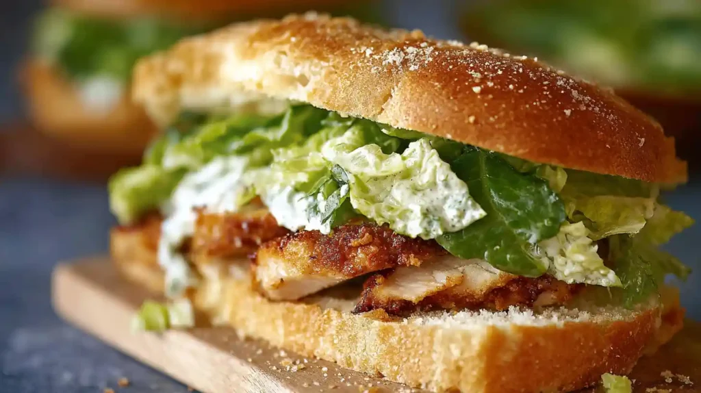 Crispy Chicken Caesar Sandwich