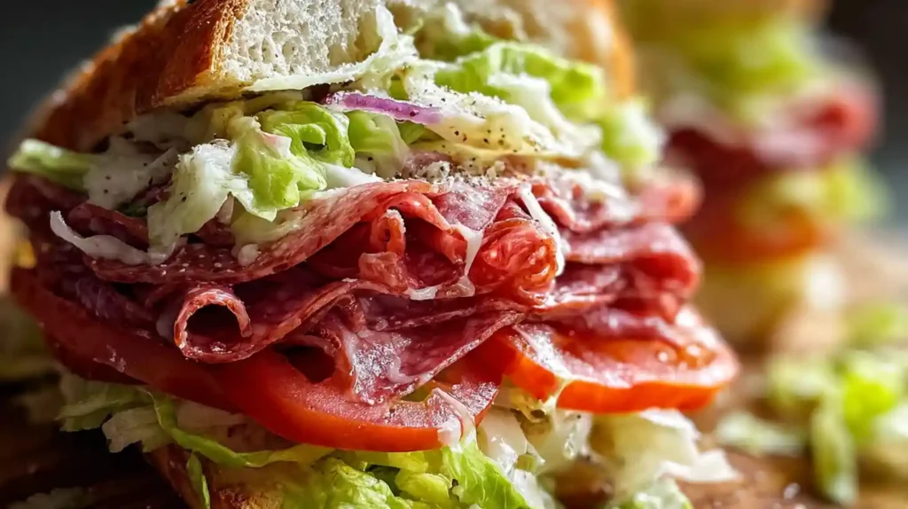 Italian Grinder Salad Sandwich