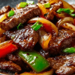 Pepper Steak with Bell Peppers and Onion
