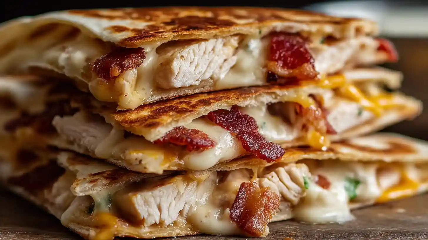 Chicken Bacon Ranch Quesadillas
