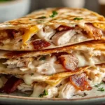 Chicken Bacon Ranch Quesadillas