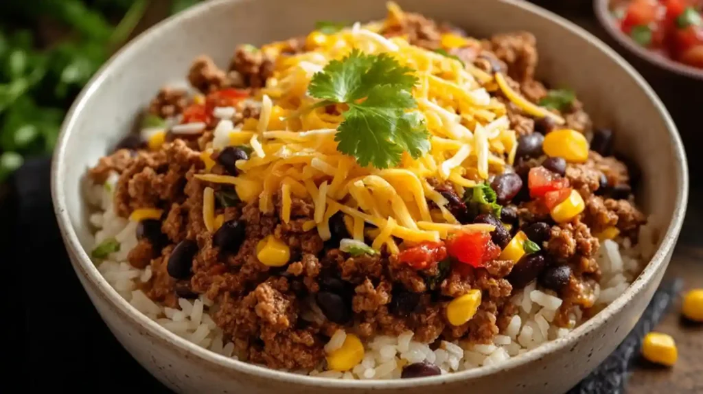 Ground Beef Burrito Bowl