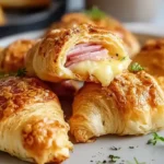 Baked Ham and Cheese Croissants