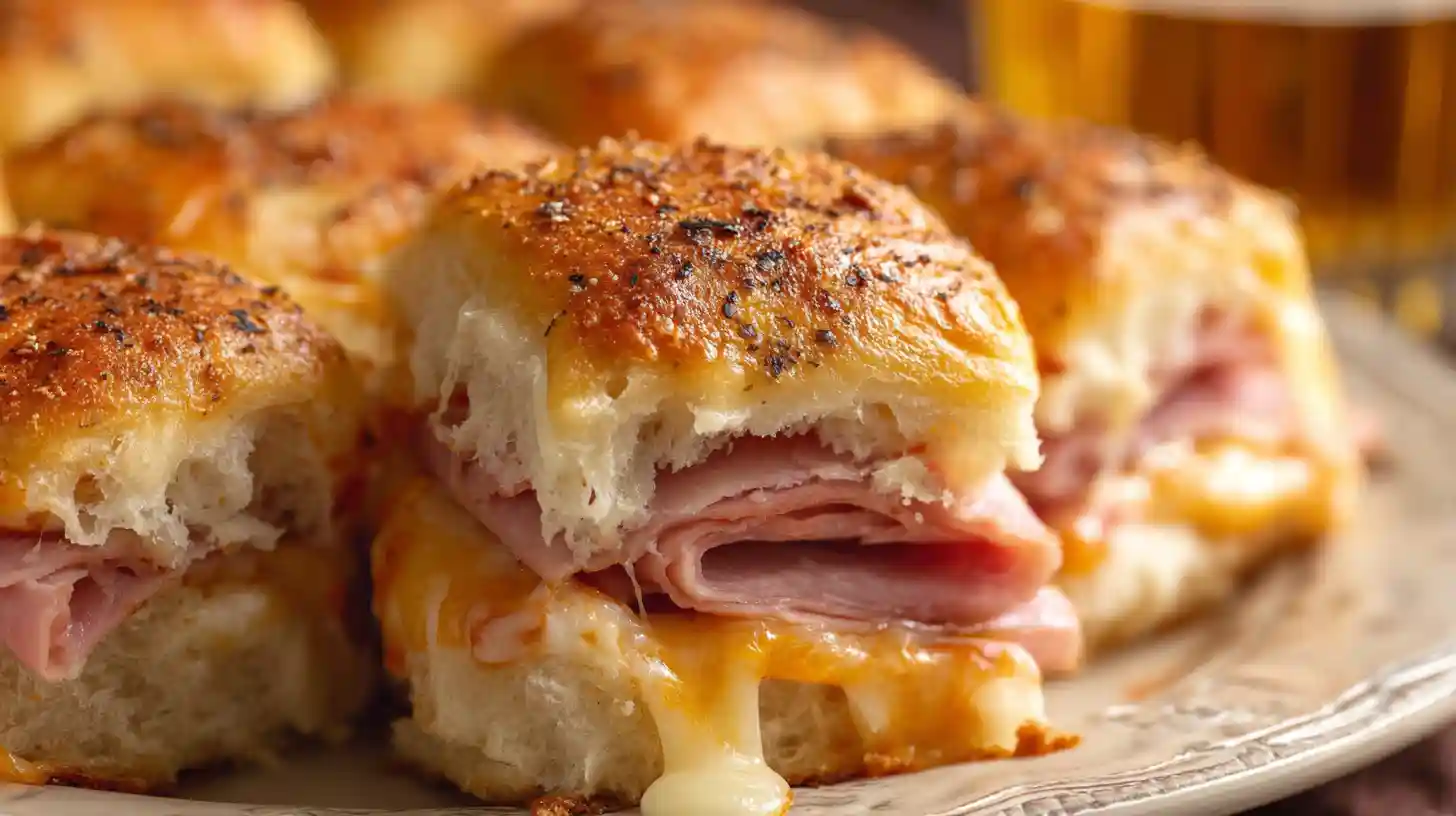 Baked Ham and Cheese Sliders