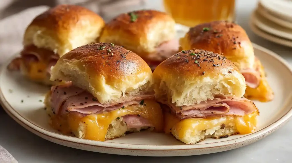 Baked Ham and Cheese Sliders