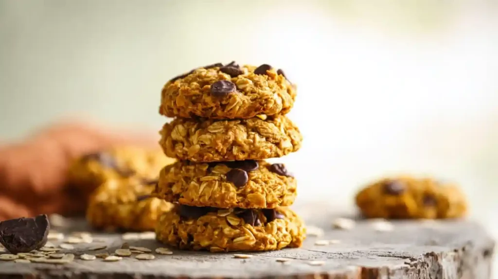 Soft and Chewy Pumpkin Oat Cookies