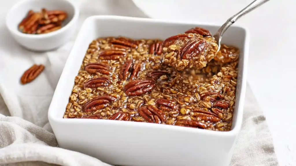 Pecan Pie Baked Oatmeal