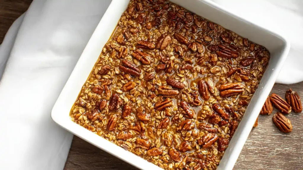 Pecan Pie Baked Oatmeal