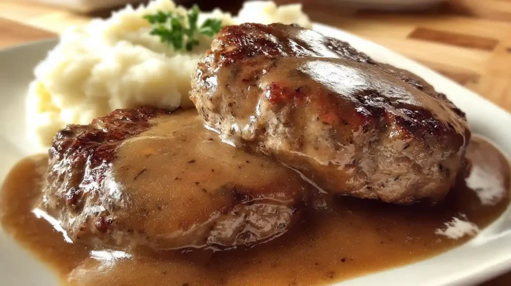 Hamburger Steaks with Brown Gravy