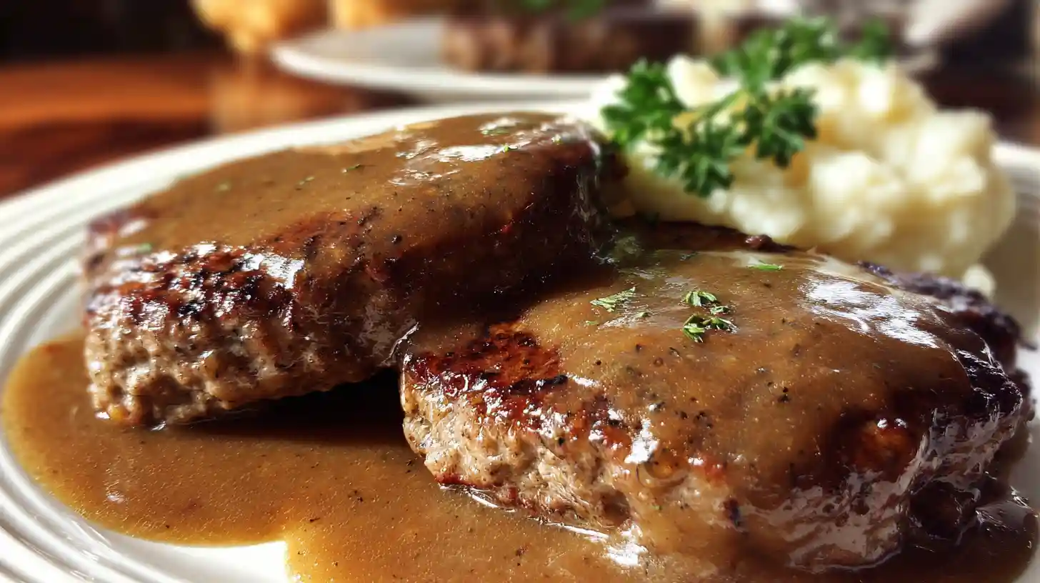 Hamburger Steaks with Brown Gravy