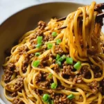 Mongolian Ground Beef Noodles
