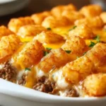 Tater Tot Casserole with Ground Beef