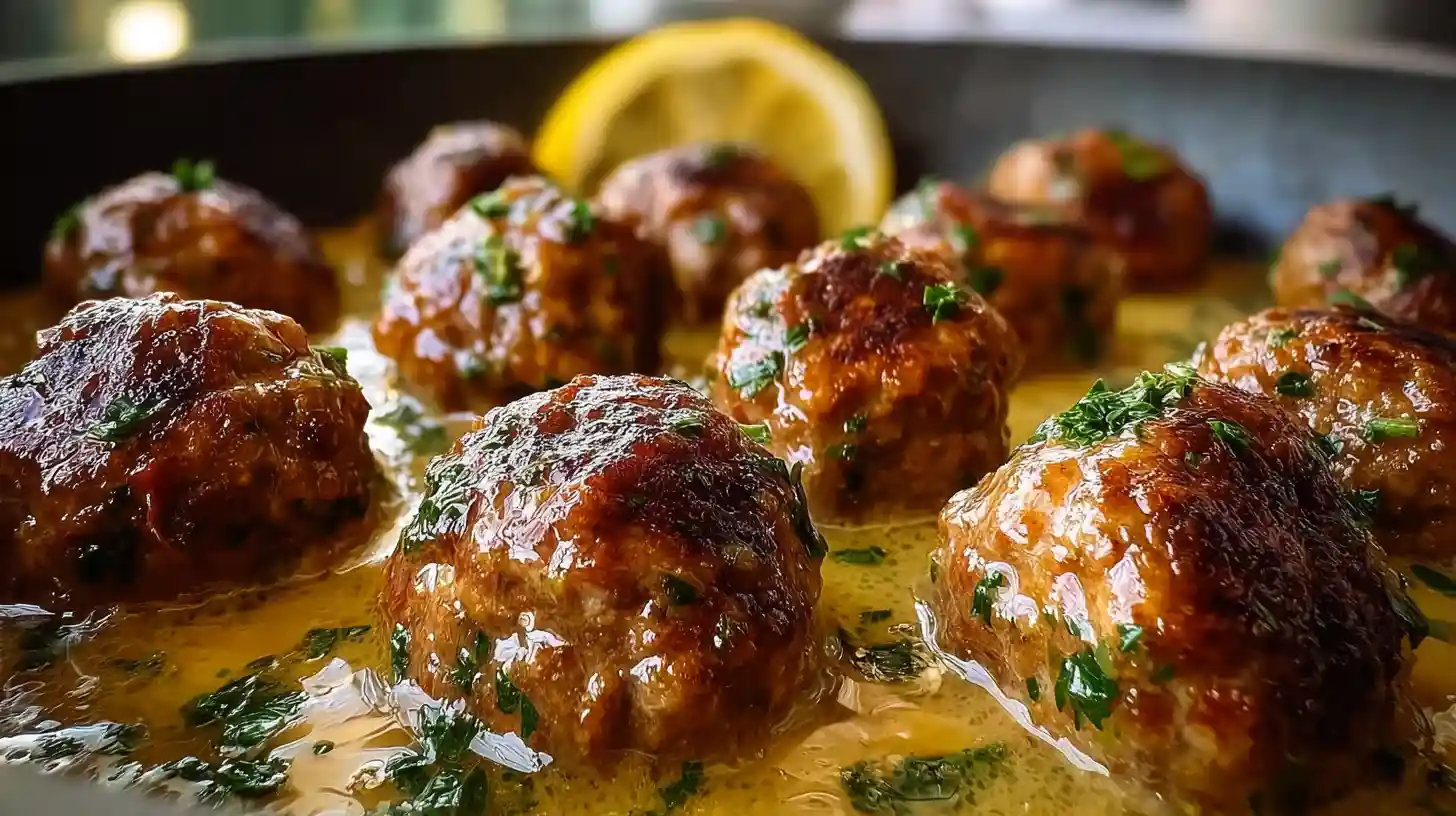 The Softest and Juiciest Greek Meatballs in Lemon Sauce