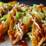 Crispy Chicken Wonton Tacos