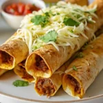 cheesy beef taquitos