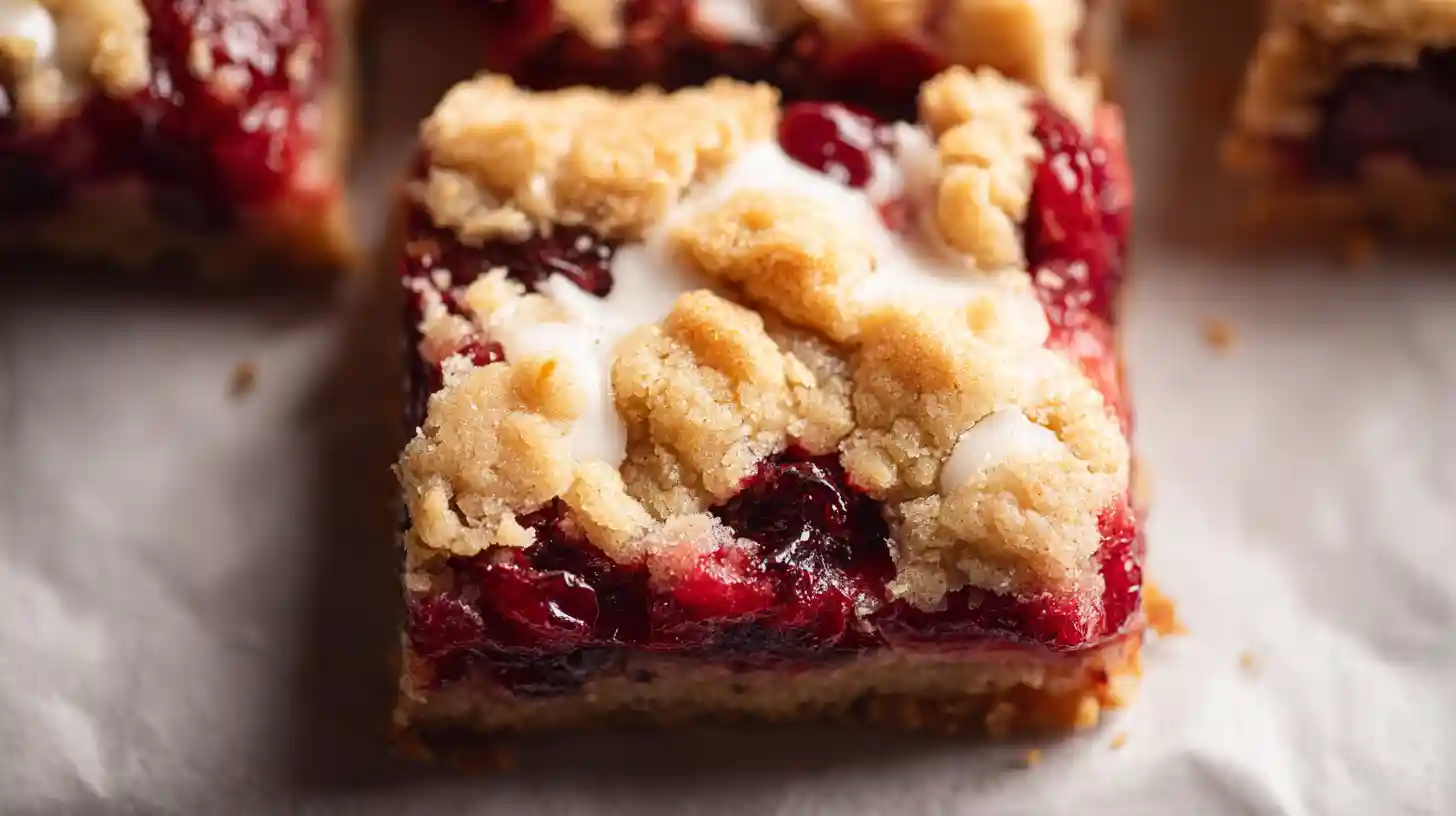 Cranberry Crumble Bars