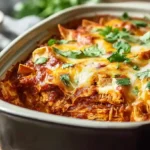 Crockpot Chicken Enchilada Casserole