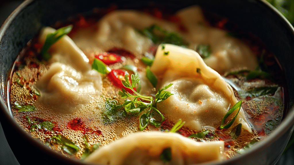 Thai Potsticker Coconut Soup